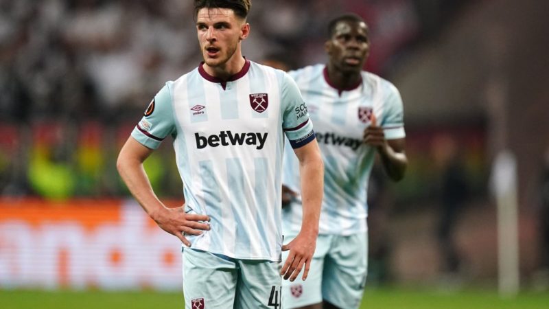 David Moyes e Declan Rice squalificati dalla UEFA per incidenti all’Eintracht Francoforte