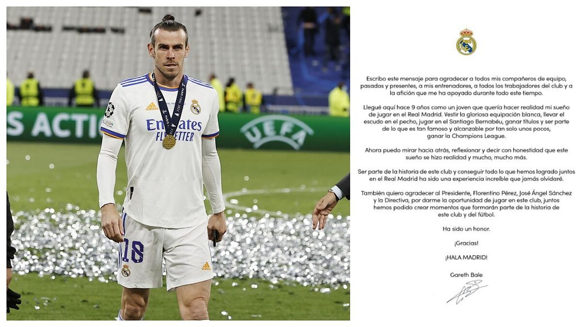 Real Madrid: l’addio emozionante di Bale al Real Madrid: “Il sogno si è avverato e molto, molto di più”