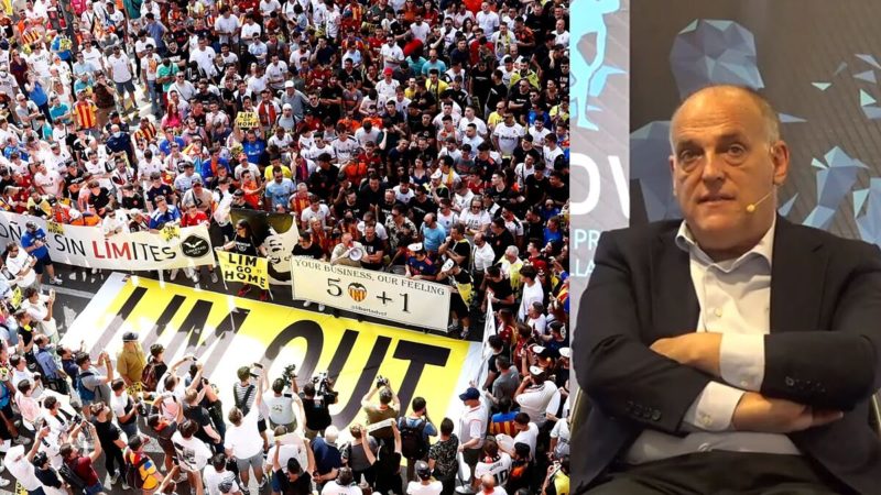 Valencia CF: Tebas: “La società valenciana non comprende la situazione economica di Valencia”