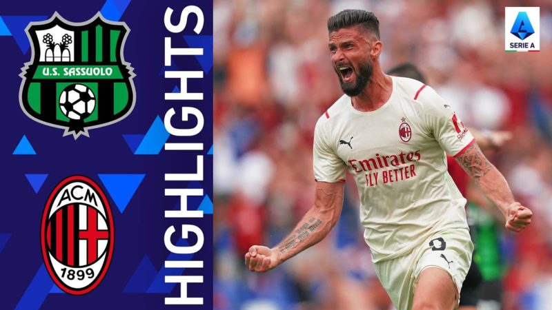 Sassuolo-Milan 0-3 |  I rossoneri conquistano il titolo di Serie A!  |  Serie A 2021/22