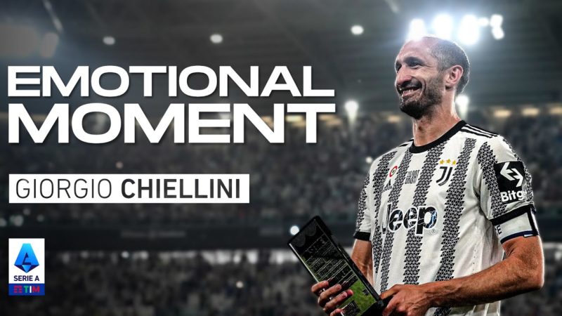 L’addio di Chiellini alla Juventus |  Juventus-Lazio |  Momento emotivo |  Serie A 2021/22