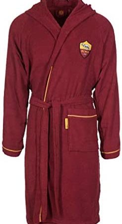 AS Roma As Roma Accappatoio In Microspugna Accappatoio Unisex adulto – idea regalo as roma