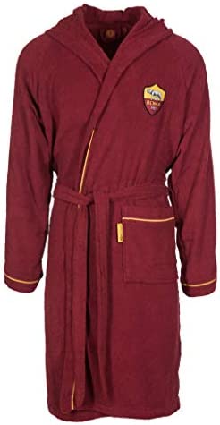 AS Roma As Roma Accappatoio In Microspugna Accappatoio Unisex adulto – idea regalo as roma