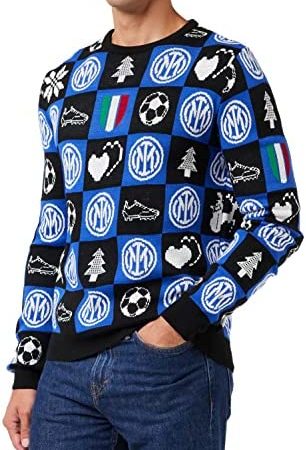 Inter Xmas Jumper 2021 Maglione Unisex – Adulto (Pacco da 1) – idea regalo interista