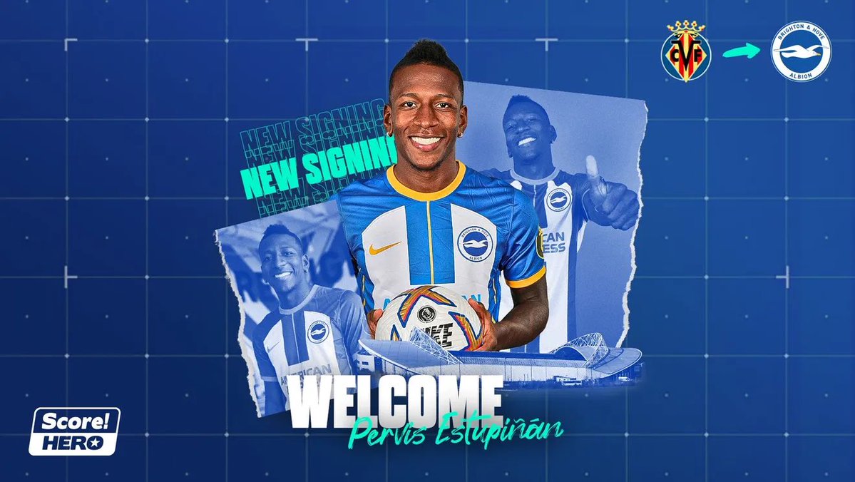 Da Twitter – Ufficiale. Il Brighton ha ingaggiato Pervis Estupinan a titolo definitivo dal Villarrea…