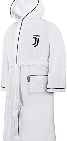 JUVENTUS 96330802131 Accappatoio, 100% Cotone, Bianco, 40x30x8 cm – idea regalo juventino