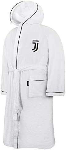 JUVENTUS 96330802131 Accappatoio, 100% Cotone, Bianco, 40x30x8 cm – idea regalo juventino