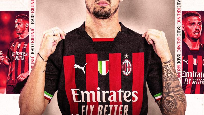 Fabrizio Romano:  Ufficiale.  Il Milan ha raggiunto un accordo con il centrocampista bosniaco Rade Krunic…