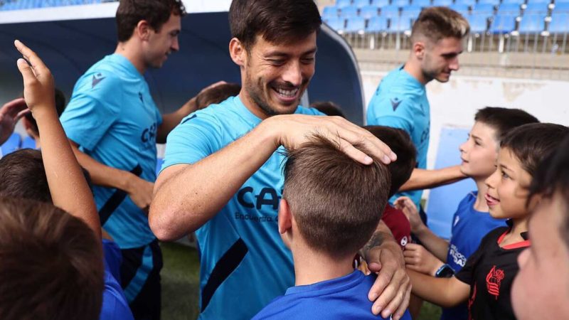 Real Sociedad: David Silva finisce per allenarsi come un altro questa settimana senza competizione