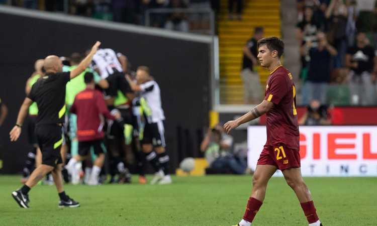 Roma, le pagelle di CM: Karsdorp da horror, Abraham sormontato da Becao. Solo Dybala ci prova | Serie A