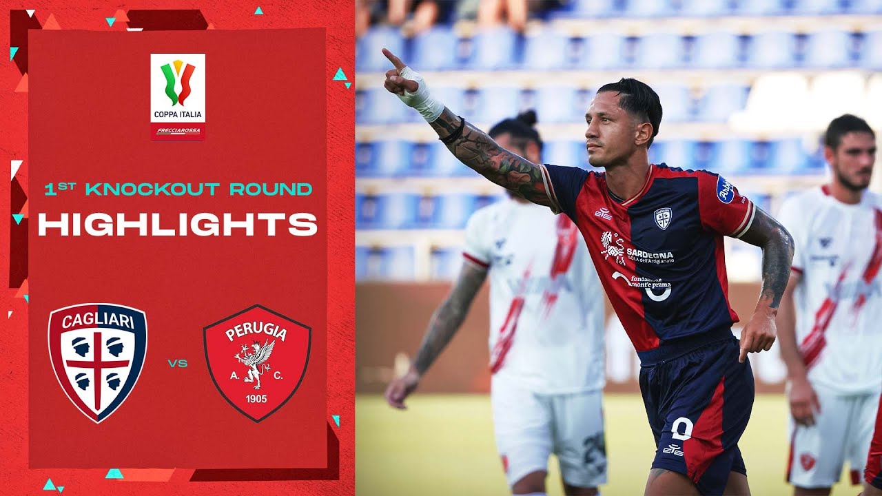 Cagliari-Perugia 3-2 |  Obiettivi e momenti salienti: 1° Round ad eliminazione diretta |  Coppa Italia Frecciarossa 2022/23