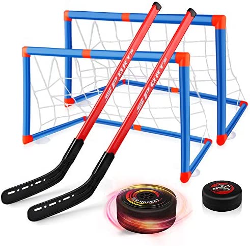 Baztoy Pallone Hockey Fluttuante Giochi Kit Gioco di Allenamento con 2 Obiettivi e 2 Bastoni, Air Hover Hockey Giochi Sport per Bambini 3 4 5 6 7 8 9 10 Anni Regalo Compleanno Bambino – idea regalo sampdoria