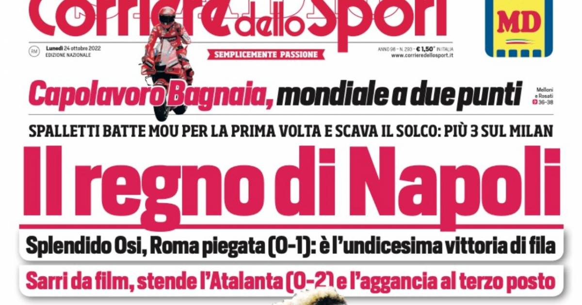 Gianluca Di Marzio: #RassegnaStampa | Le #primepagine dei quotidiani in edicola lunedì 24 ottobre 20…