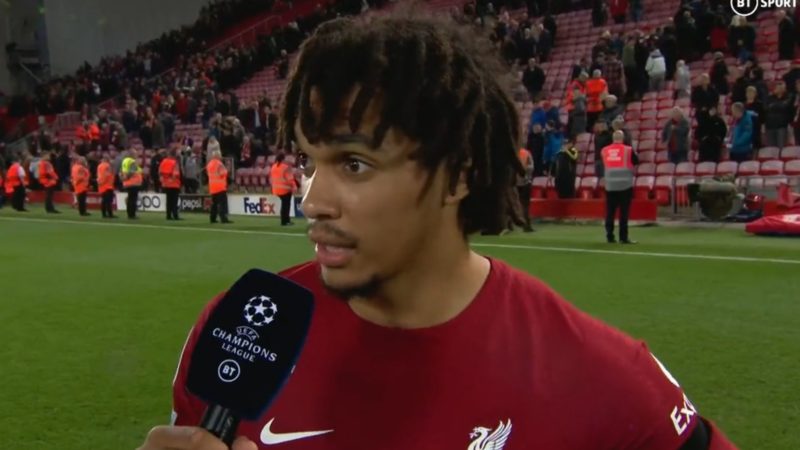 Trent Alexander-Arnold risponde alle recenti critiche negative
