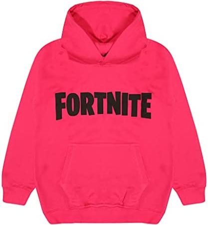 Fortnite Text Logo Boys Pullover Hoodie Black Felpa con Cappuccio Bambini e Ragazzi – idea regalo juventino