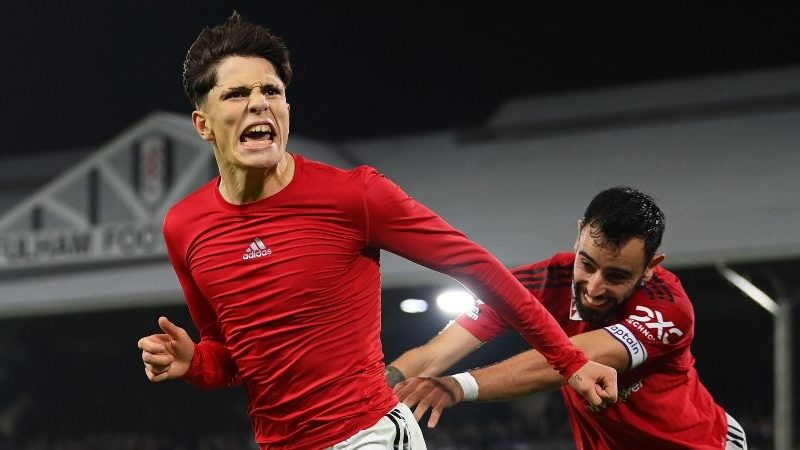 Alejandro Garnacho del Manchester United colpisce il drammatico vincitore in ritardo al Fulham