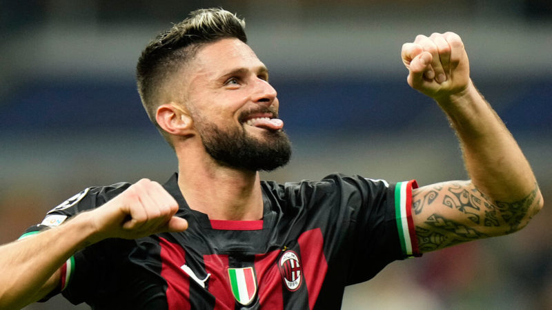 Champions League: Giroud, l’uomo che ha rotto la maledizione del ‘9’ e ha riportato il Milan in Europa