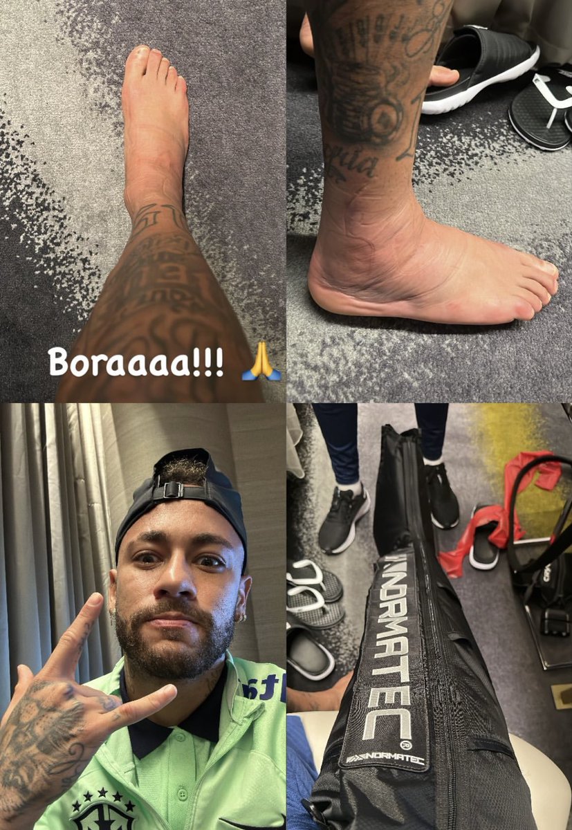 Da Twitter – Neymar mostra la sua caviglia infortunata su Instagram #Qatar2022 …