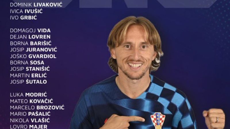 F. Romano pubblica:  Ufficiale.  La Croazia ha annunciato i 26 convocati per la Coppa del Mondo 2022.  #Qata…