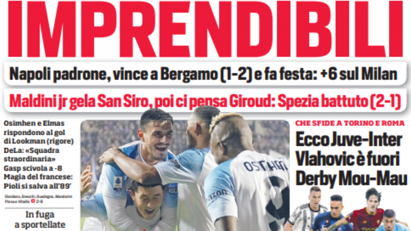 Gianluca Di Marzio: Buonanotte con le prime pagine e i titoli sportivi dei quotidiani in edicola 
…