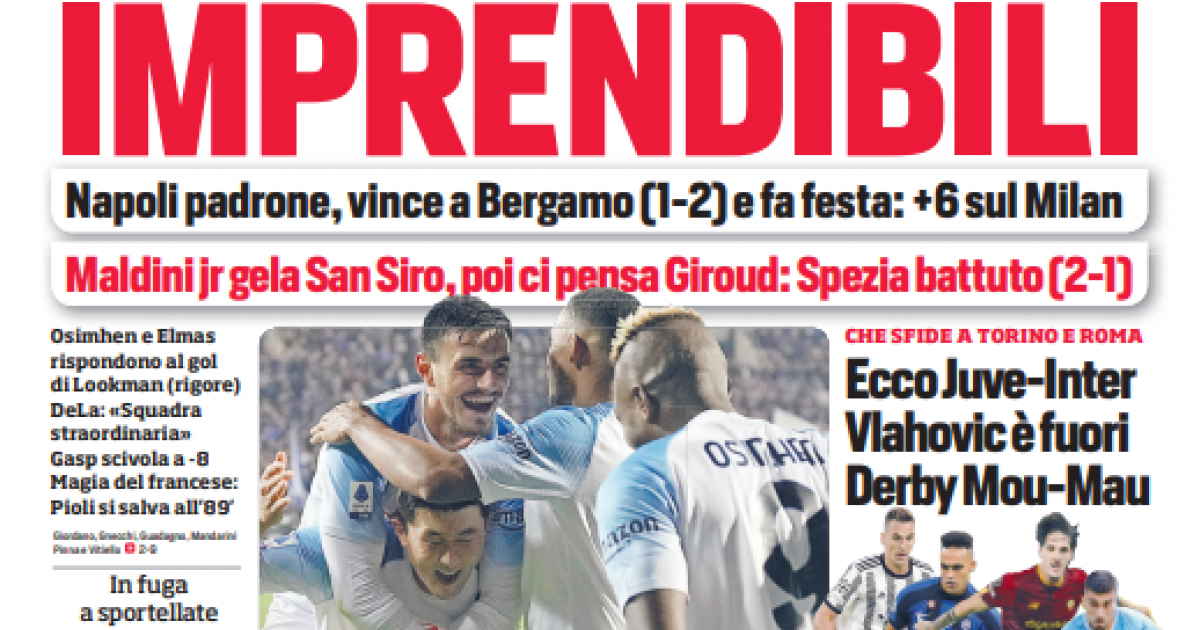 Gianluca Di Marzio: Buonanotte con le prime pagine e i titoli sportivi dei quotidiani in edicola
…