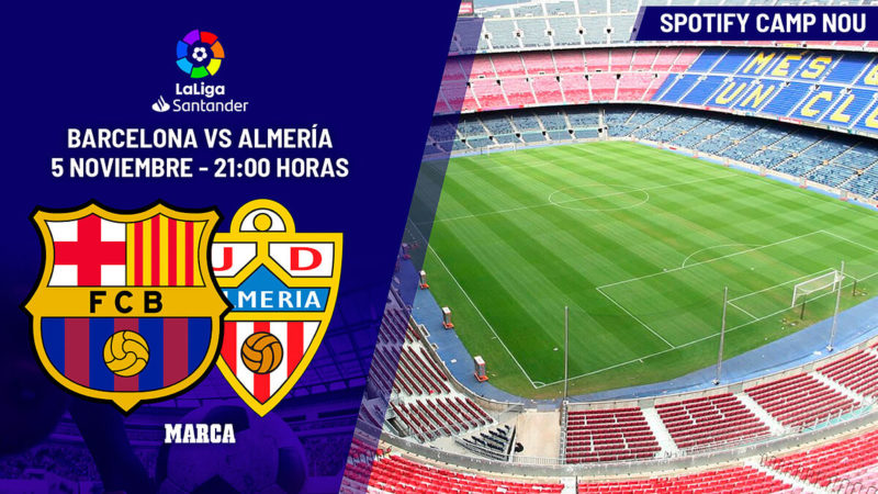 LaLiga Santander: Barcellona – Almera: Programma, canale e dove vedere in tv oggi la partita della 13a giornata di Prima Divisione