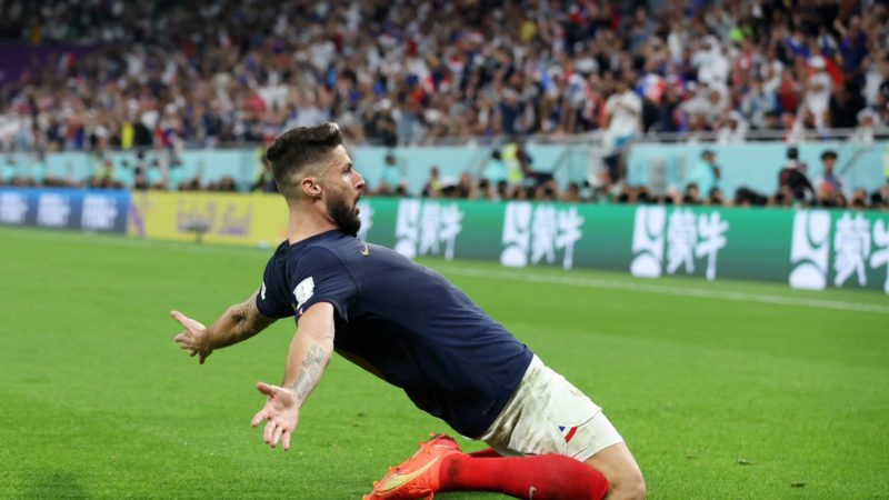 Da Twitter –  Olivier Giroud, miglior marcatore nella storia della Francia con 52 gol.  #Qatar2…