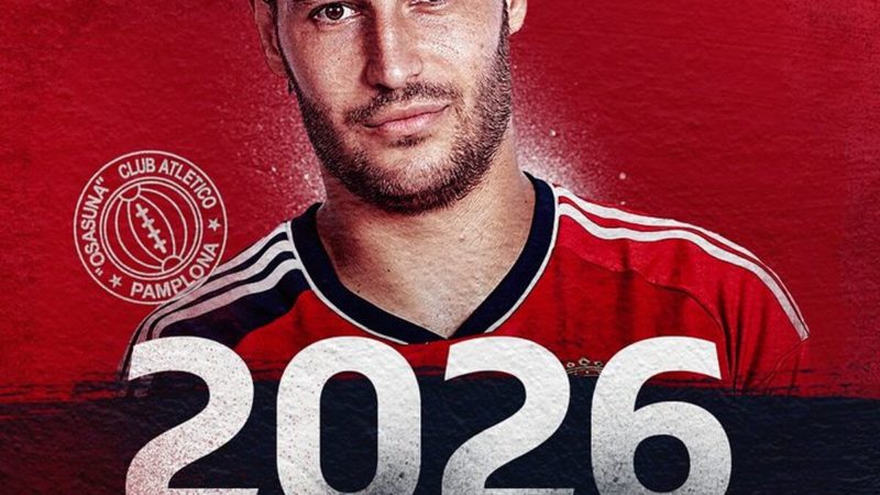 Osasuna: Cruz rinnova con l’Osasuna fino al 2026