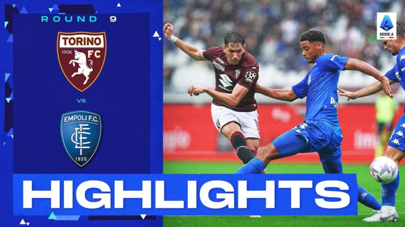 Torino-Empoli 1-1 |  Lukic segna il pareggio nel finale a Torino: gol e highlights |  Serie A 2022/23