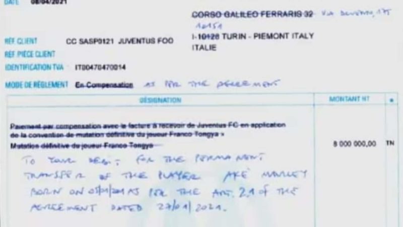 La Verità sulla Fattura Corretta a Penna della Juventus