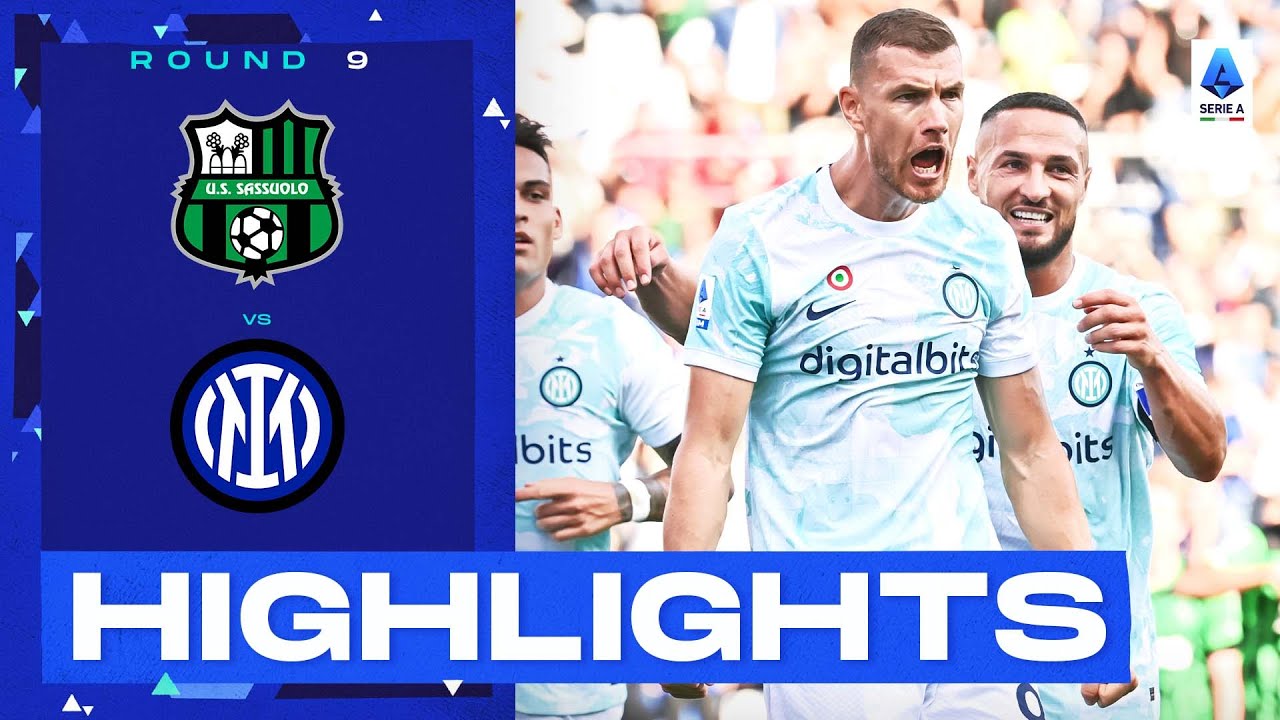 Sassuolo-Inter 1-2 |  Dzeko sigla la prima vittoria su tre per l’Inter: gol e highlights |  Serie A 2022/23