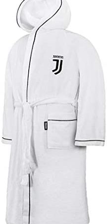 JUVENTUS 9634 020 2131 Accappatoio, 100% Cotone, Bianco, 25 x 20 x 5 cm – idea regalo sampdoria