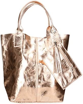 Chicca Borse Borsa a Mano Donna in Pelle Made in Italy 42x35x15 Cm – idea regalo fiorentina