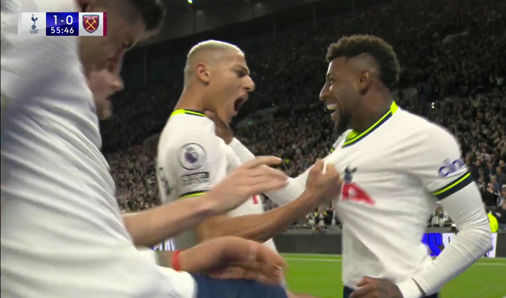 Cristian Romero ha visto calciare Emerson dopo il gol del Tottenham