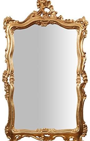 Biscottini Specchio da parete barocco 118x66x7 cm | Originale specchio vintage da parete con cornice lavorata Made in Italy – idea regalo fiorentina