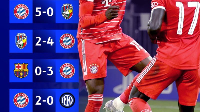 Fabrizio Romano: Impressionante dall’FC Bayern in #UCL in questa stagione con numeri incredibili 8 partite…