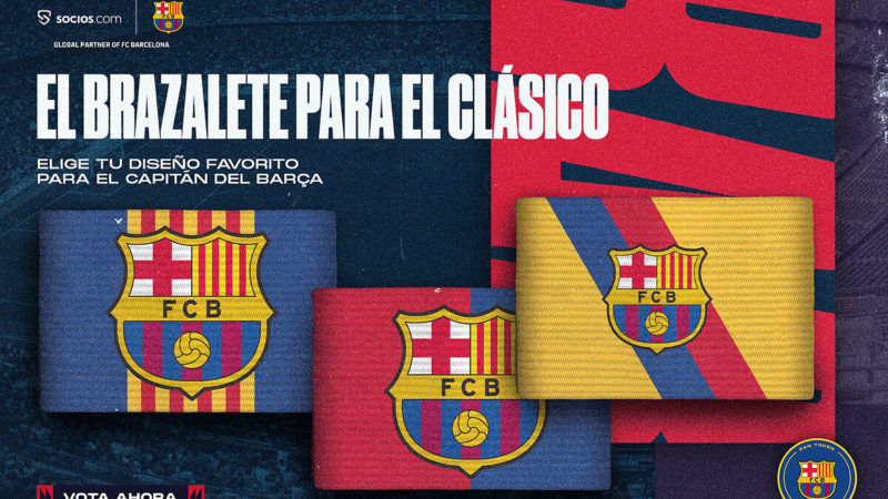 Fan Token: i tifosi “disegneranno” il braccialetto del capitano dell’FC Barcelona per LaLiga Clásico
