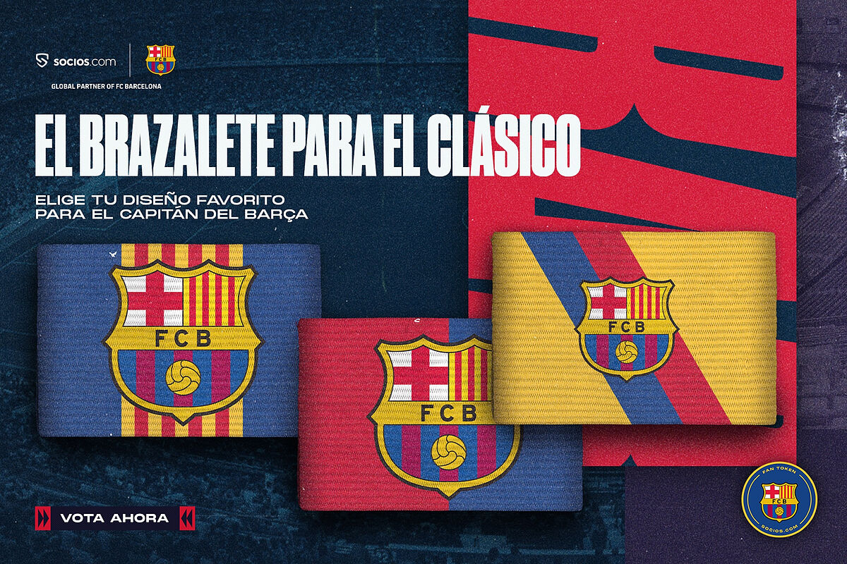Fan Token: i tifosi “disegneranno” il braccialetto del capitano dell’FC Barcelona per LaLiga Clásico