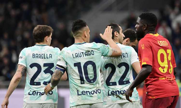 Inter domina il Lecce 2-0 e vola in seconda posizione a -15 dal Napoli
