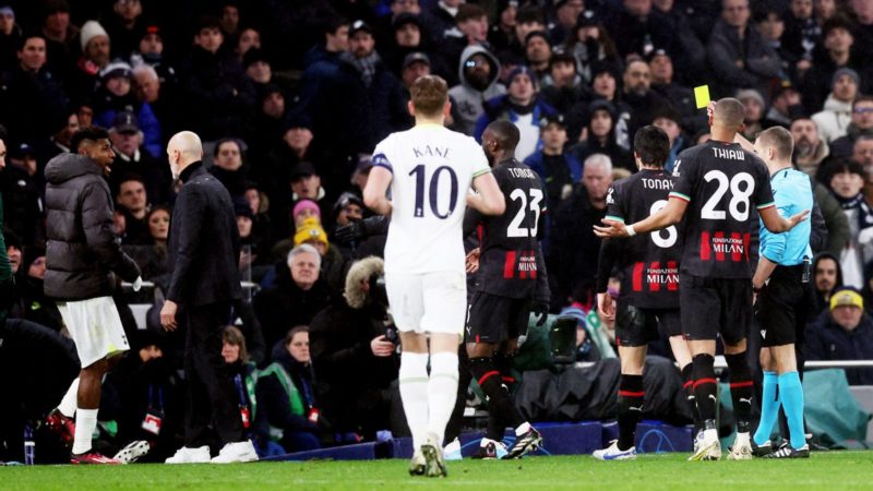 Spurs – Milan 0-0 (0-1 complessivo): domande a Conte, Romero mentre gli Spurs in 10 uomini escono dall’Europa