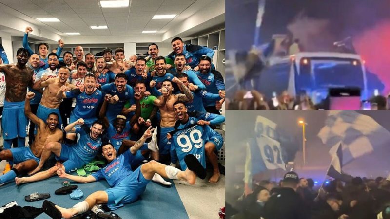 Il Napoli sta già assaporando lo scudetto: festa totale alle tre del mattino