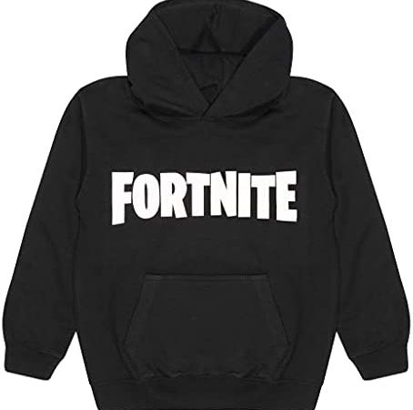 Fortnite Text Logo Boys Pullover Hoodie Felpe con Cappuccio Bambini e Ragazzi – idea regalo juventino