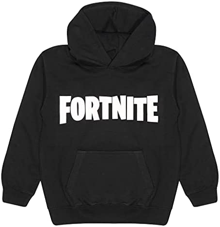 Fortnite Text Logo Boys Pullover Hoodie Felpe con Cappuccio Bambini e Ragazzi – idea regalo juventino