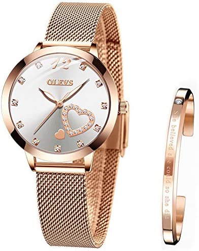 Verhux Orologio Donna Oro Rosa Ultra Sottile Impermeabile Quarzo Analogico Orologi da Polso Regalo Femmina – idea regalo as roma