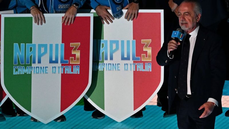 Serie A: De Laurentiis: “Spalletti e Ancelotti dovrebbero insegnare ai ragazzi una volta al mese per avvicinarli al calcio”