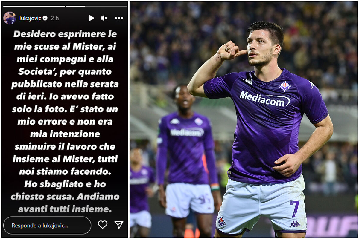 Serie A: Jovic la la a Firenze ed esce a chiedere scusa: “E’ stato un mio errore…”