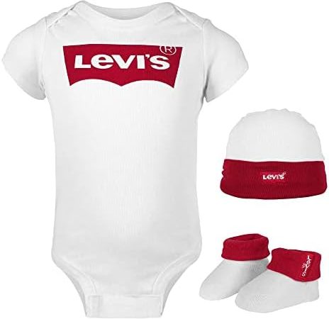 Levi’s Kids CLASSIC BATWING INFANT HAT BODYSUIT BOOTIE SET 3PC Bambino – idea regalo milan