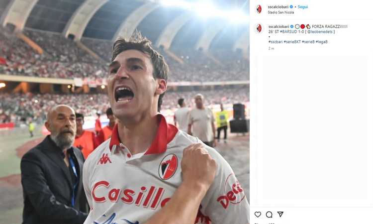 Il Bari ribalta il Sudtirol: Benedetti regala la finale che vale la Serie A! Ora Parma o Cagliari | Primapagina