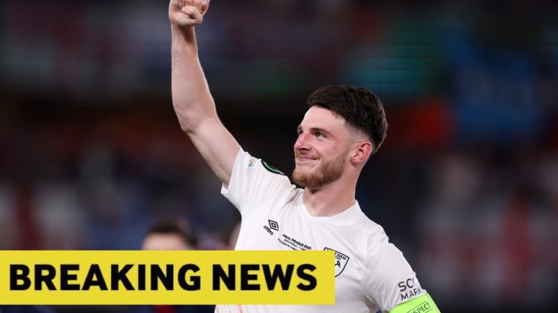 Il capo del West Ham conferma che Declan Rice lascerà tra l’interesse per il trasferimento dell’Arsenal, si aspetta offerte imminenti