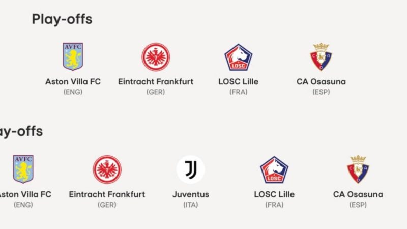 Tuttosport – Juve dimenticata dalla Conference poi arriva la correzione: svista con giallo